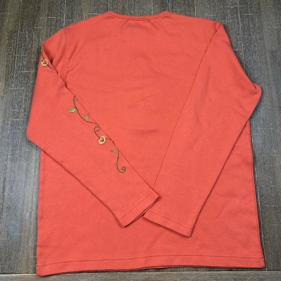 Halloween Ghosts & Pumpkins Shirt Design Originals Studio Treat Women’s M - Picture 5 of 5